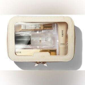 Vieve Cream + Clear Cosmetics Bag